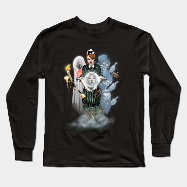 grim grinning ghost Long Sleeve T-Shirt by Victormed23